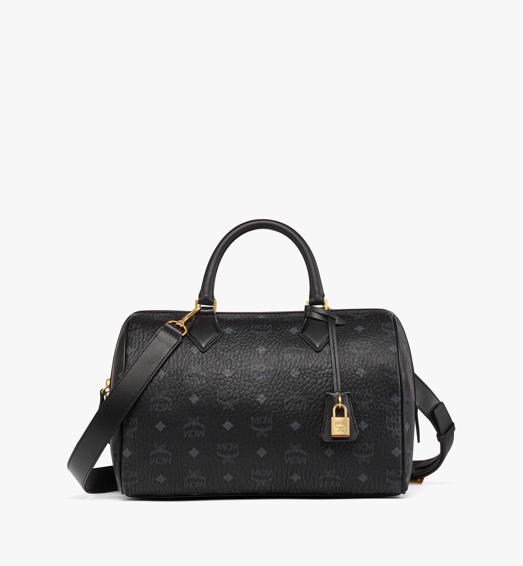 Essential boston bag in monogram leather hot sale